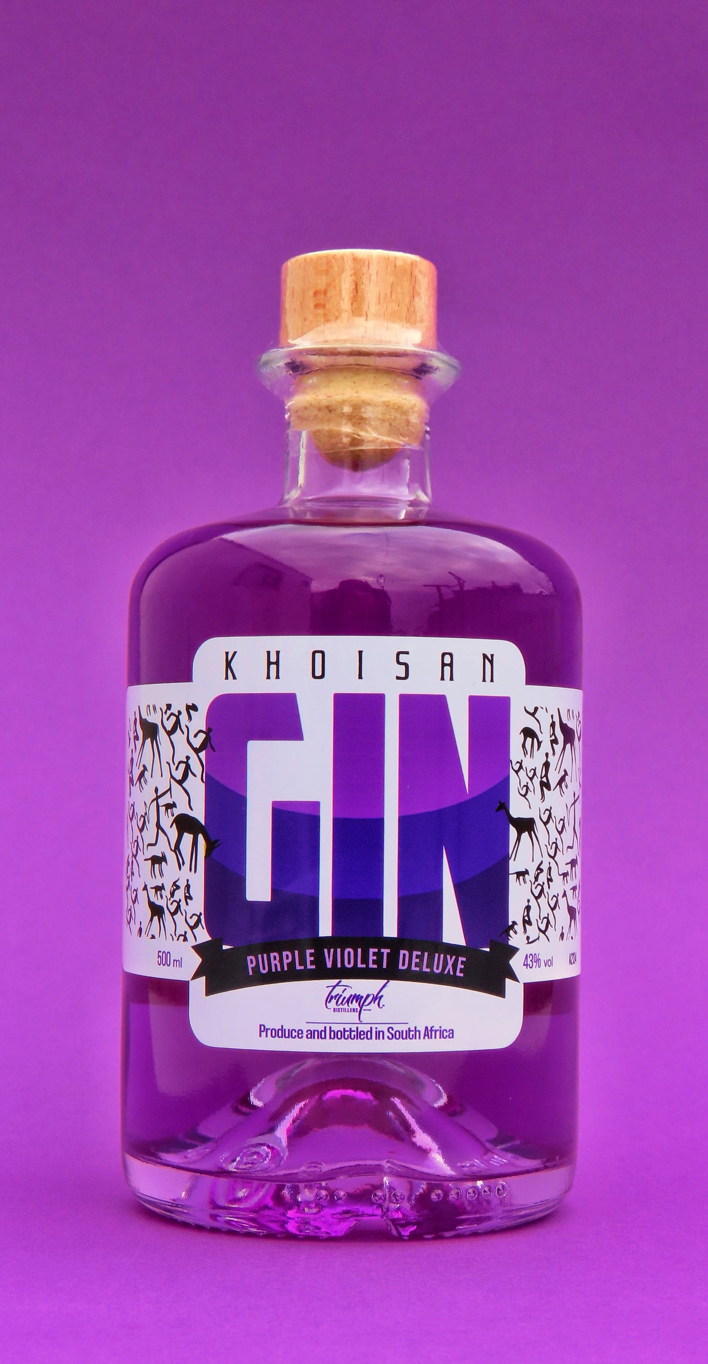 Khoisan Gin Purple Violet Deluxe 500 ml 43% Vol